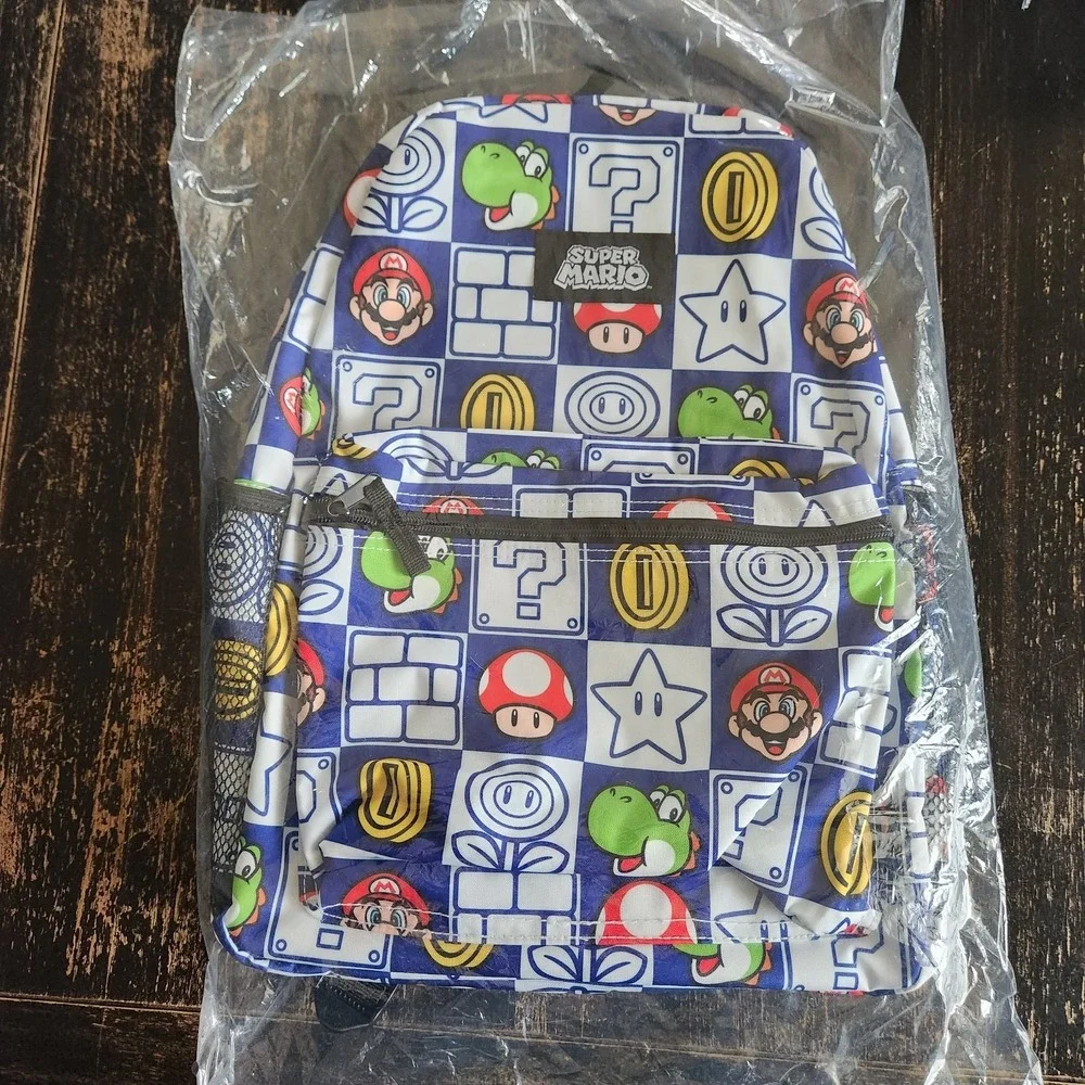 Super Mario Bros.‎ Canvas Backpack for Kids Boys and Girls NWT